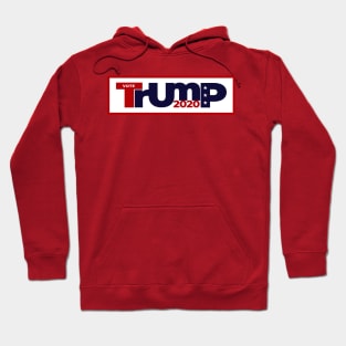 Vote For Trump 2020 Red and Blue Logo Hoodie